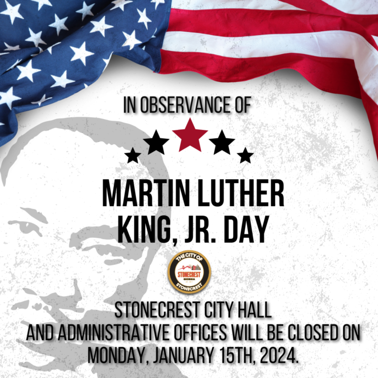 City Hall Closed in Observance of MLK Jr. Holiday